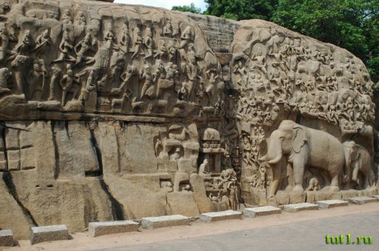 Тамилнад - барельеф Нисхождение Ганги