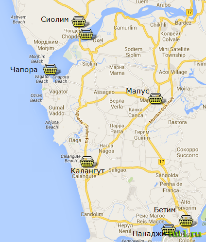 Рыбные рынки в Северном Гоа — Индия